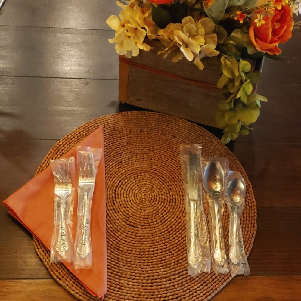 ESTIA GOURMET Cascade Floral 5-Piece Place Setting  - Brand New Old Stock / NWT